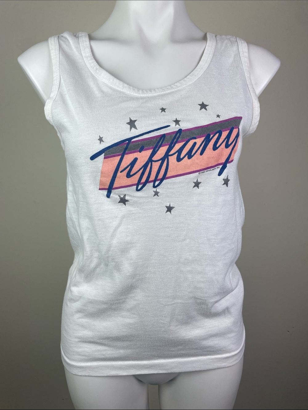 Tiffany 80s Pop Singer Tank Top 1986 Headliner Inc